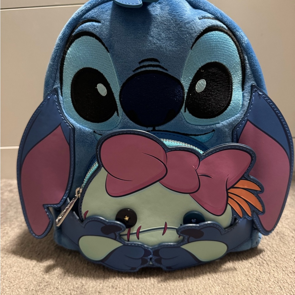 Loungefly SDCC Exclusive Limited Edition Stitch and Scrump Buddy Mini Backpack